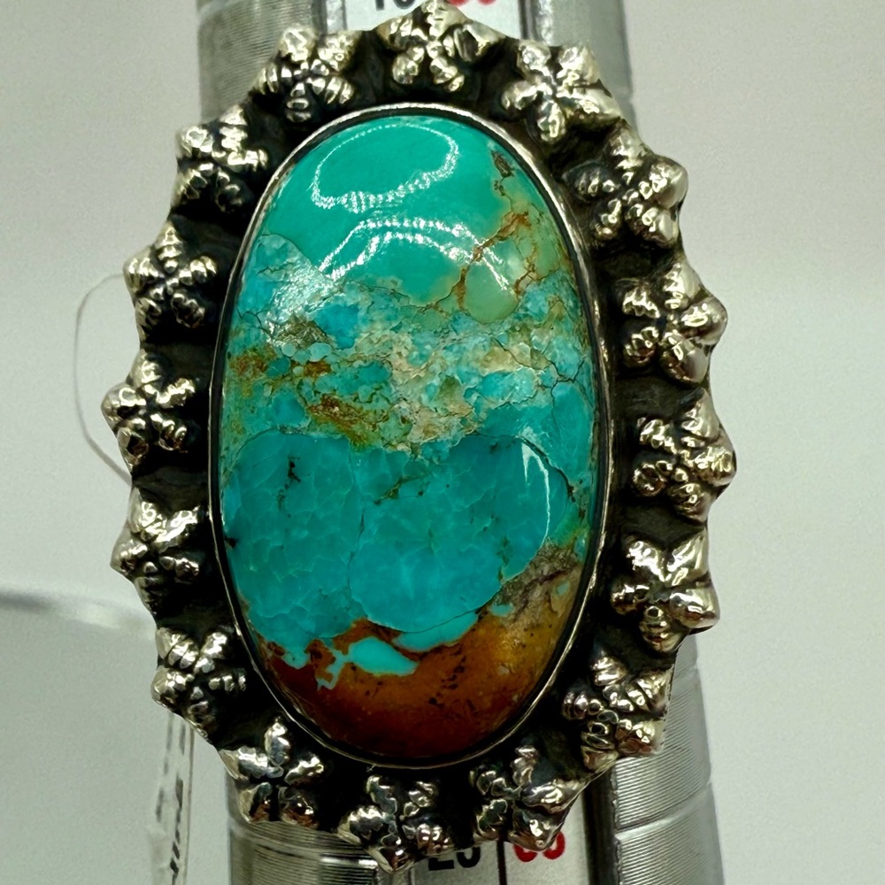 NWT Sterling Silver Mojave Turquoise Statement Ring Size 9 – 8.4g - Picture 14 of 16